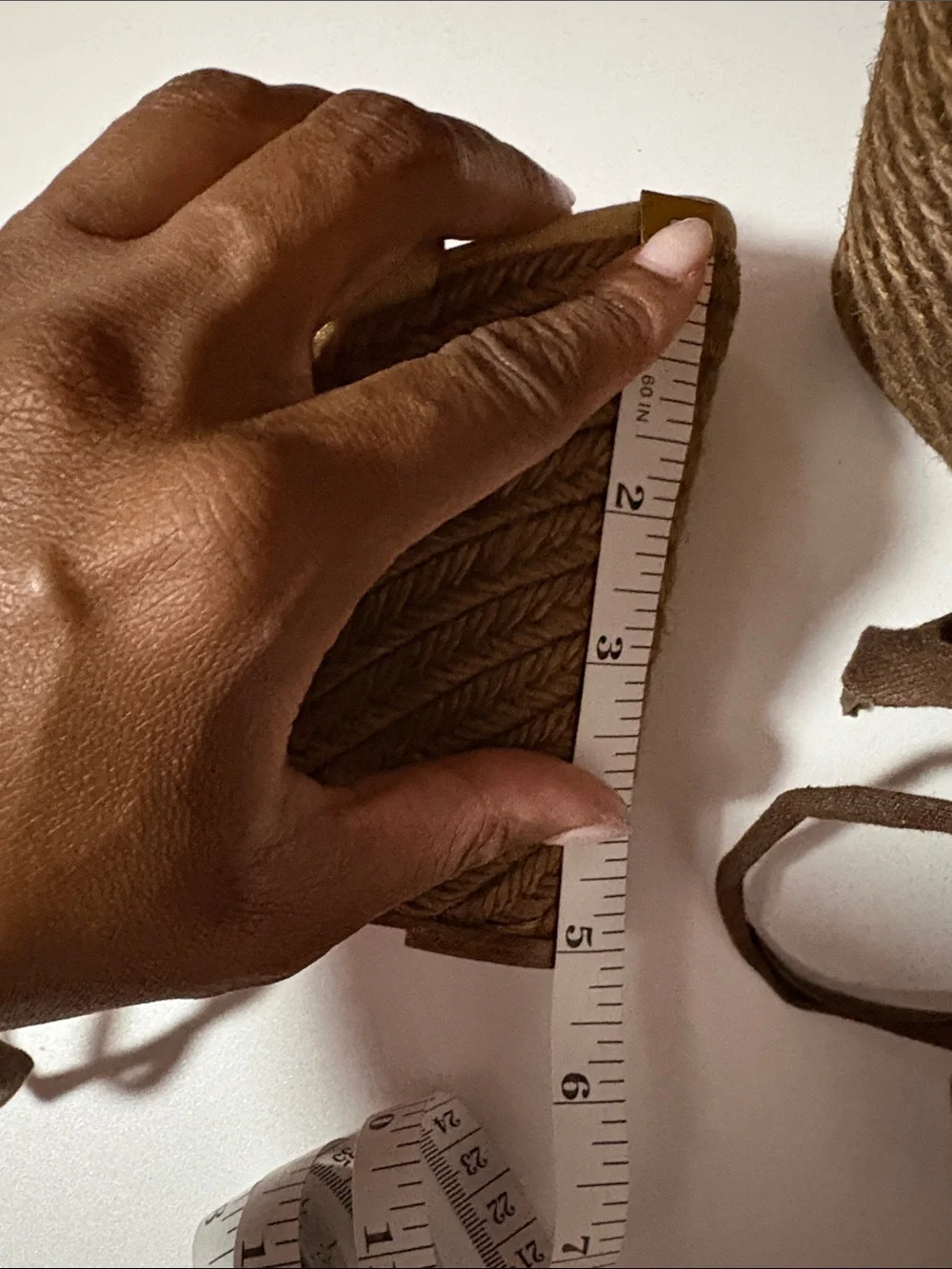 Christian Louboutin Beige and Brown Canvas Espadrille Wedge Sandals